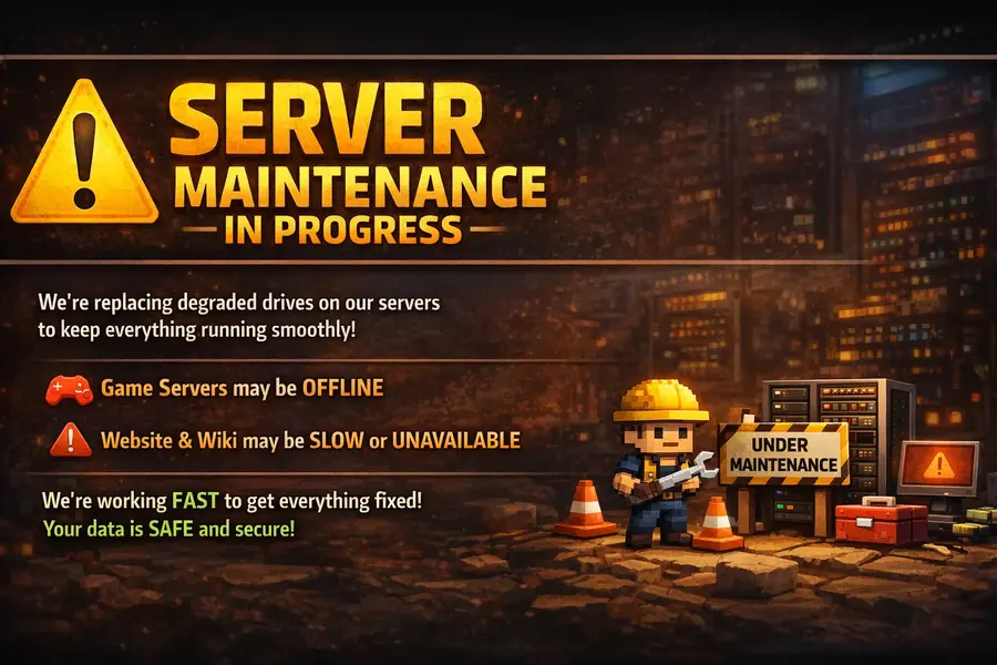 ⚠️ Server Maintenance in Progress